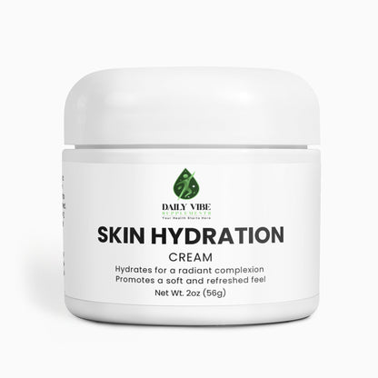 Jar of Daily Vibe Skin Hydration Cream on a white background